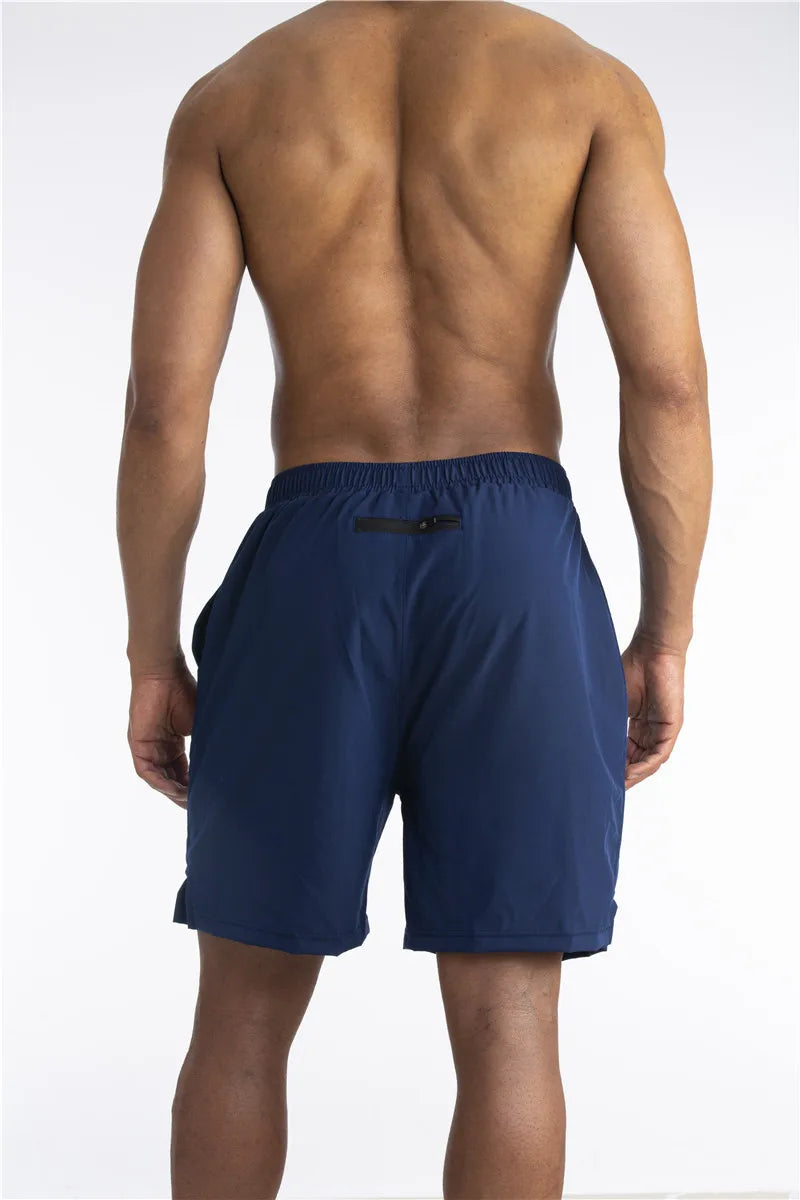 2-in-1 Shorts | Pockets | Workout | Running Shorts | Men's Shorts-Sportbroek man-Southern Taylor-Chaps of London