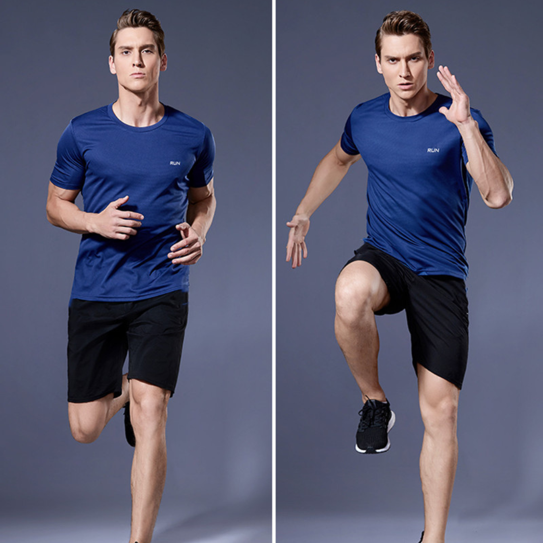 Activewear Set - Men's Two-Piece Sport Shorts and T-Shirt Workout Set-Men's Activewear Set-Chaps of London-Chaps of London