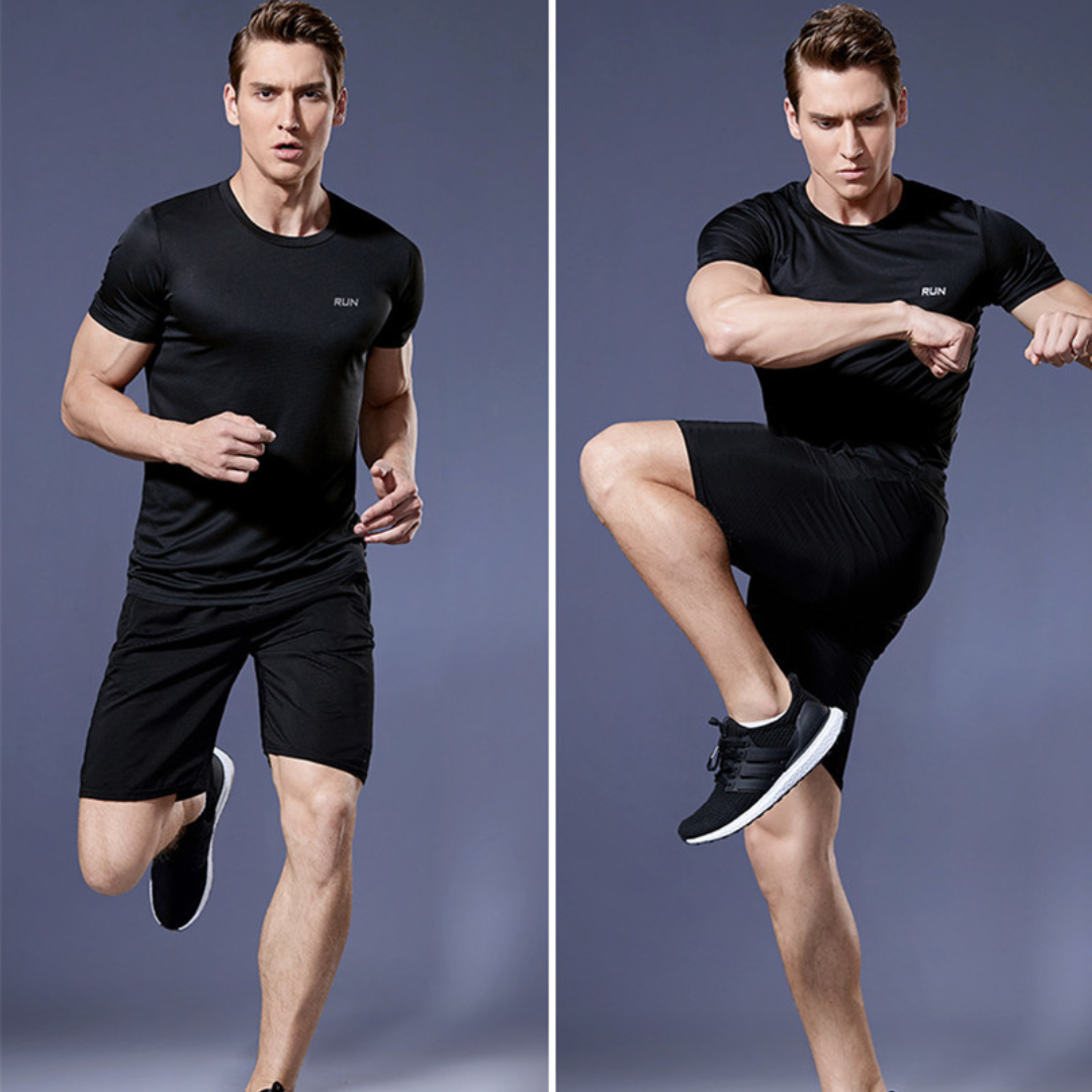 Activewear Set - Men's Two-Piece Sport Shorts and T-Shirt Workout Set-Men's Activewear Set-Chaps of London-Chaps of London