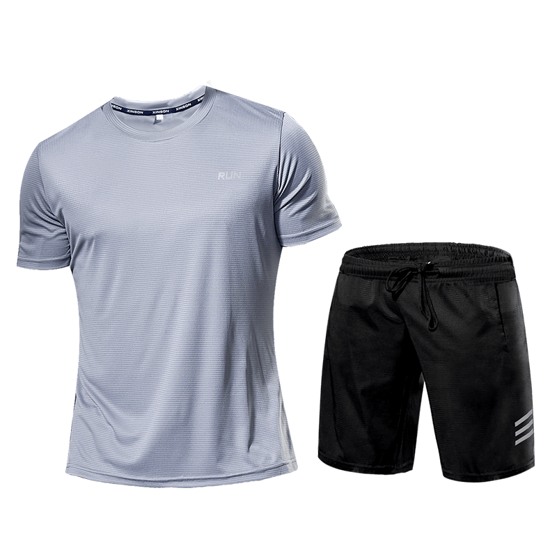 Activewear Set - Men's Two-Piece Sport Shorts and T-Shirt Workout Set-Men's Activewear Set-Chaps of London-Chaps of London