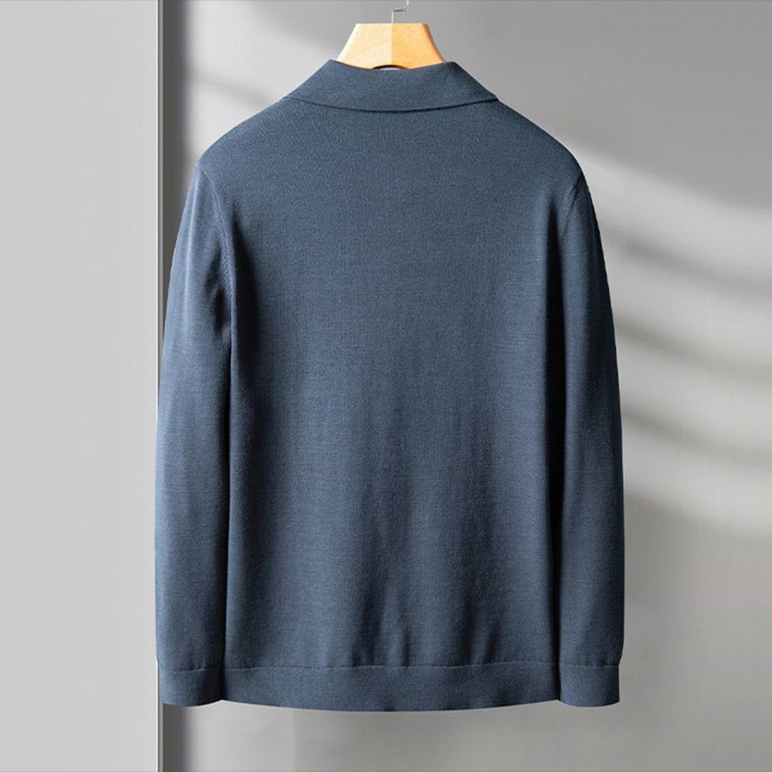 Blazer Cardigan - Men's Casual V-Neck Button-Up Blazer-Chaps of London-Chaps of London