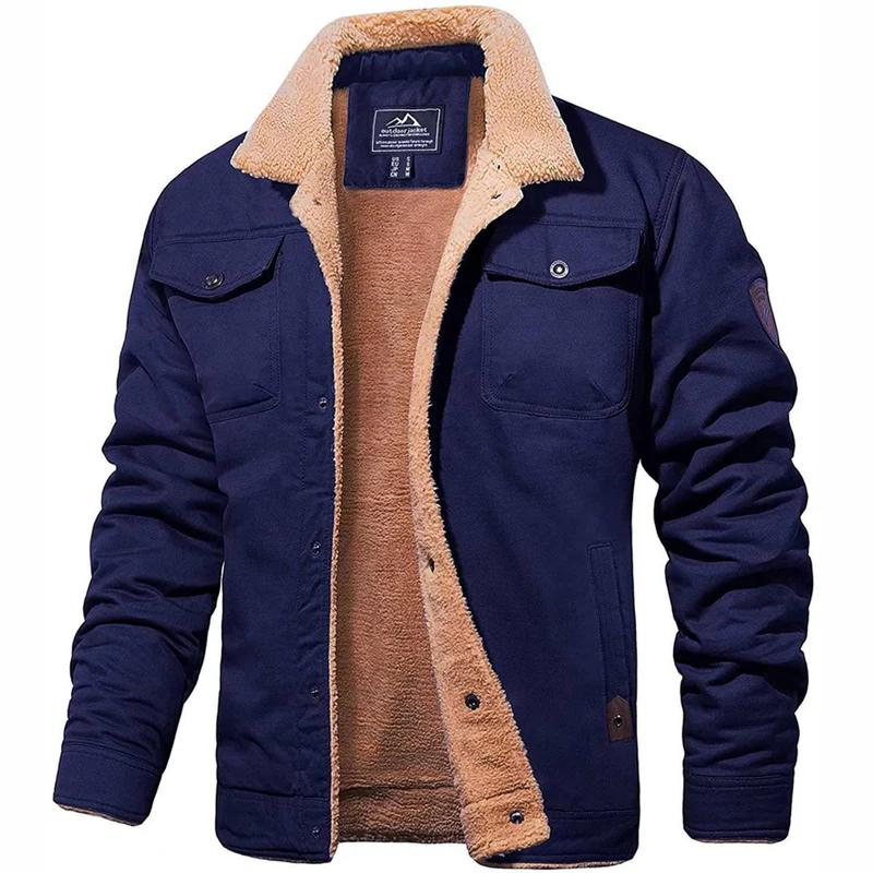 Bombardier Jacket - Buttoned - Warm - Sherpa Lined - Men's Winter Jacket-Chaps of London-Chaps of London