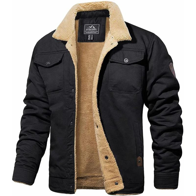 Bombardier Jacket - Buttoned - Warm - Sherpa Lined - Men's Winter Jacket-Chaps of London-Chaps of London