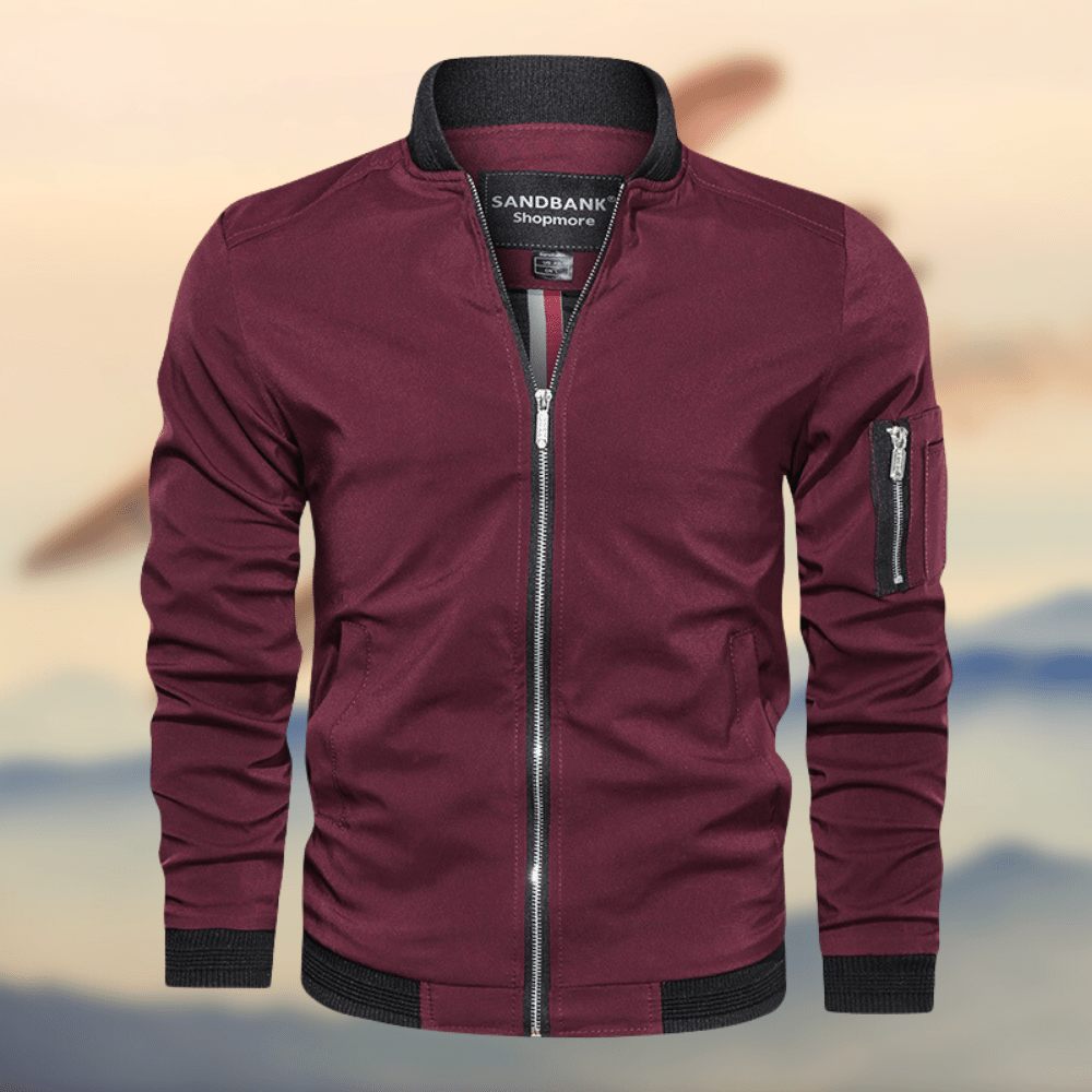 Bomber Jacket - Lightweight Zippered Harrington Jacket for Men-Jackets-Chaps of London-Chaps of London