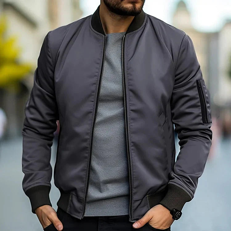 Bomber Jacket - Men's Casual Zip-Up Jacket-Men's Bomber Jacket-Chaps of London-Chaps of London