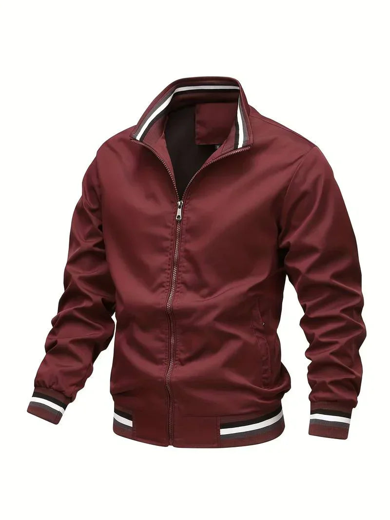 Bomber Jacket - Men's Windproof Lightweight Zip-Up Jacket-Men's Jacket-Chaps of London-Chaps of London