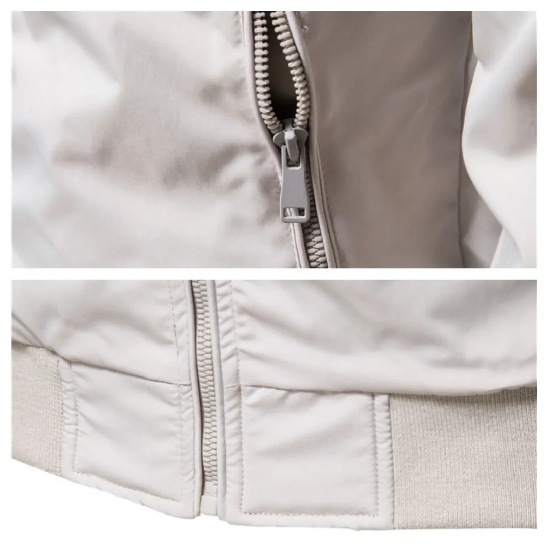 Bomber Jacket - Zip-Up - Autumn - Windbreaker - Men's Jacket-Windbreaker Trenchcoat-Chaps of London-Chaps of London