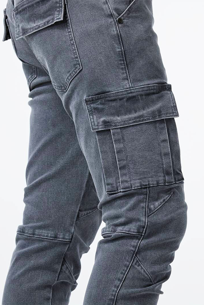 Cargo Jeans | Skinny | Stretch | Cargo Pants | Men's Jeans-Chaps of London-Chaps of London