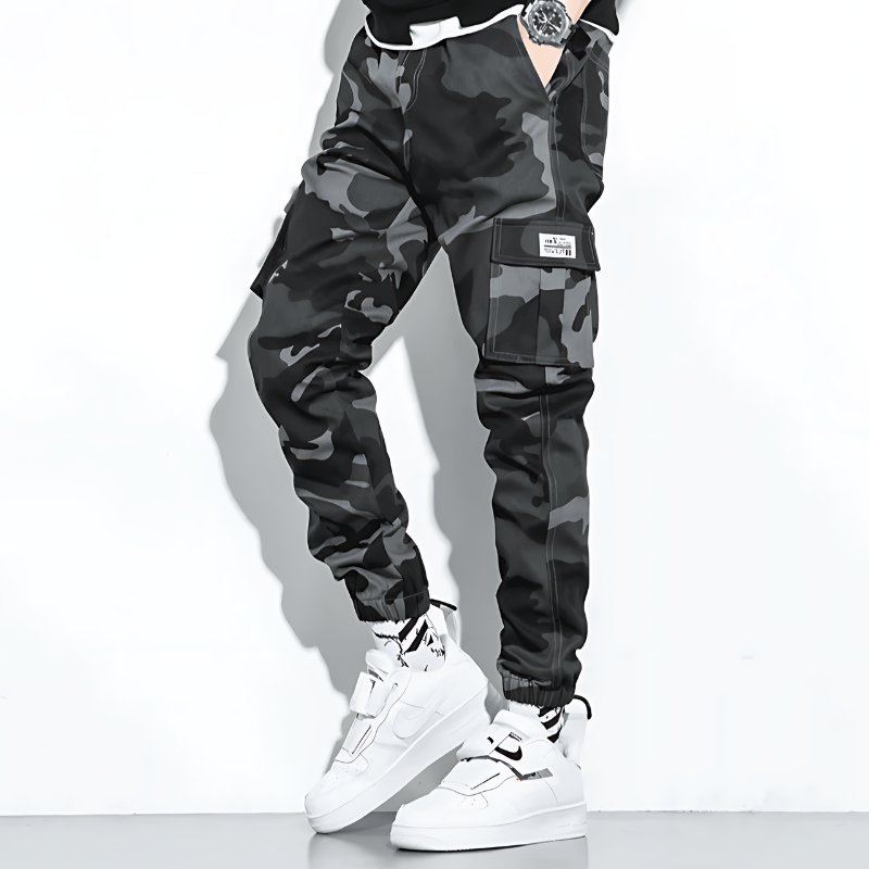 Cargo Joggers | Camouflage | Slim Fit | Cargo Pants | Men's Pants -Men's long pants-Chaps of London-Chaps of London
