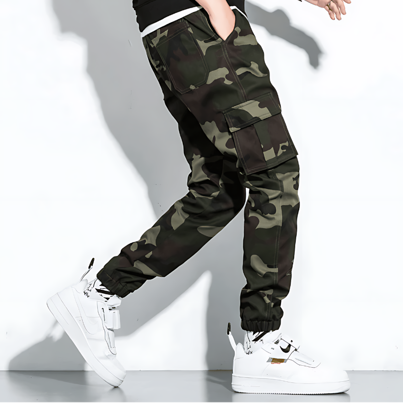 Cargo Joggers | Camouflage | Slim Fit | Cargo Pants | Men's Pants -Men's long pants-Chaps of London-Chaps of London