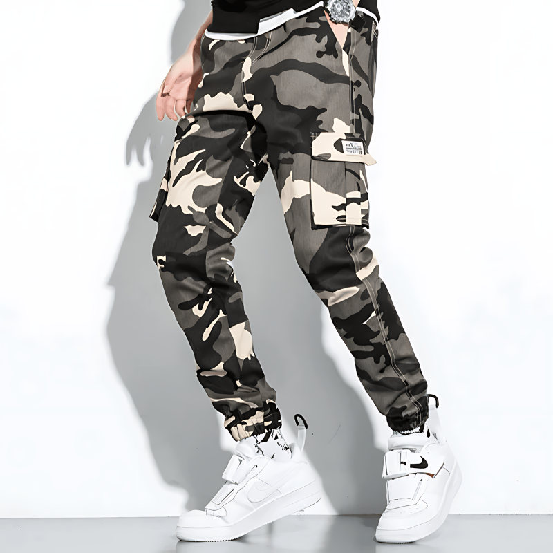 Cargo Joggers | Camouflage | Slim Fit | Cargo Pants | Men's Pants -Men's long pants-Chaps of London-Chaps of London
