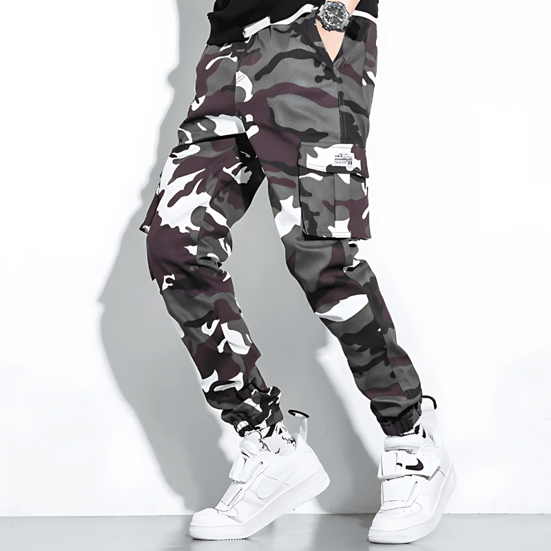 Cargo Joggers | Camouflage | Slim Fit | Cargo Pants | Men's Pants -Men's long pants-Chaps of London-Chaps of London