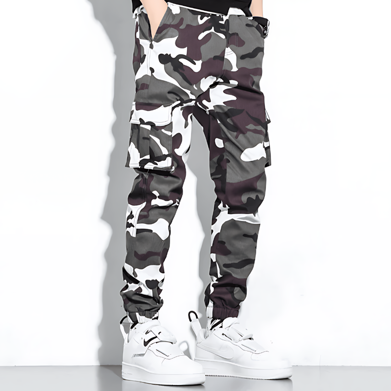 Cargo Joggers | Camouflage | Slim Fit | Cargo Pants | Men's Pants -Men's long pants-Chaps of London-Chaps of London