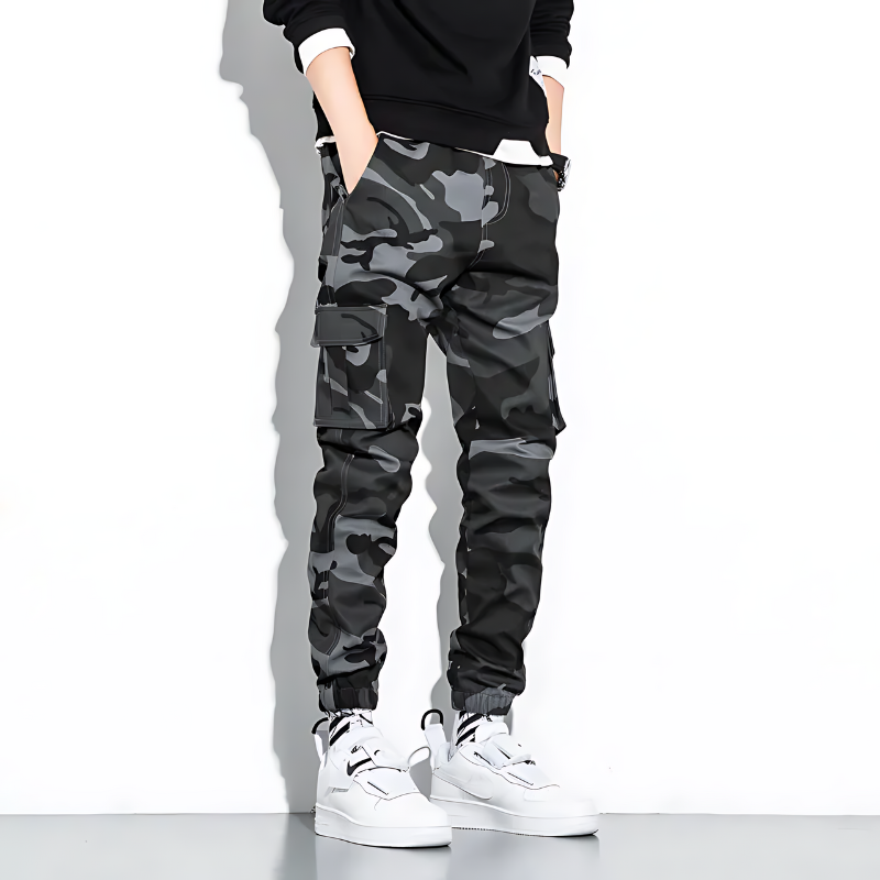 Cargo Joggers | Camouflage | Slim Fit | Cargo Pants | Men's Pants -Men's long pants-Chaps of London-Chaps of London