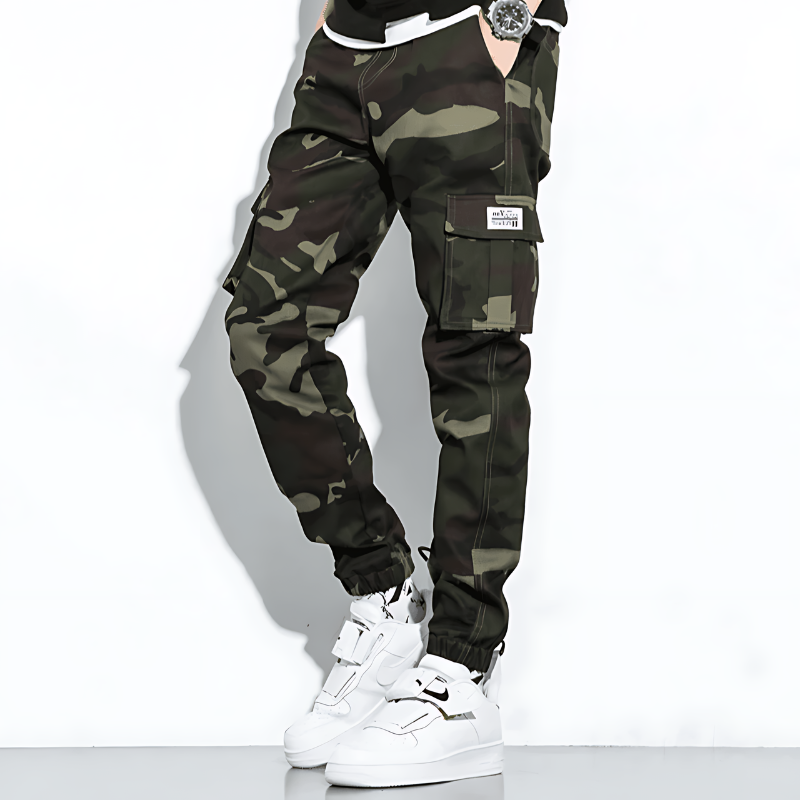 Cargo Joggers | Camouflage | Slim Fit | Cargo Pants | Men's Pants -Men's long pants-Chaps of London-Chaps of London