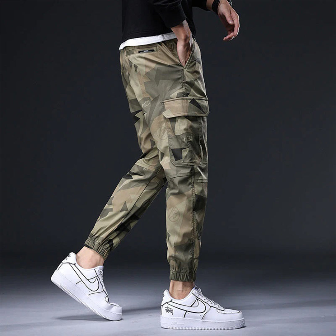 Cargo Joggers - Men's Camouflage Drawstring Skinny Cargo Pants-Chaps of London-Chaps of London