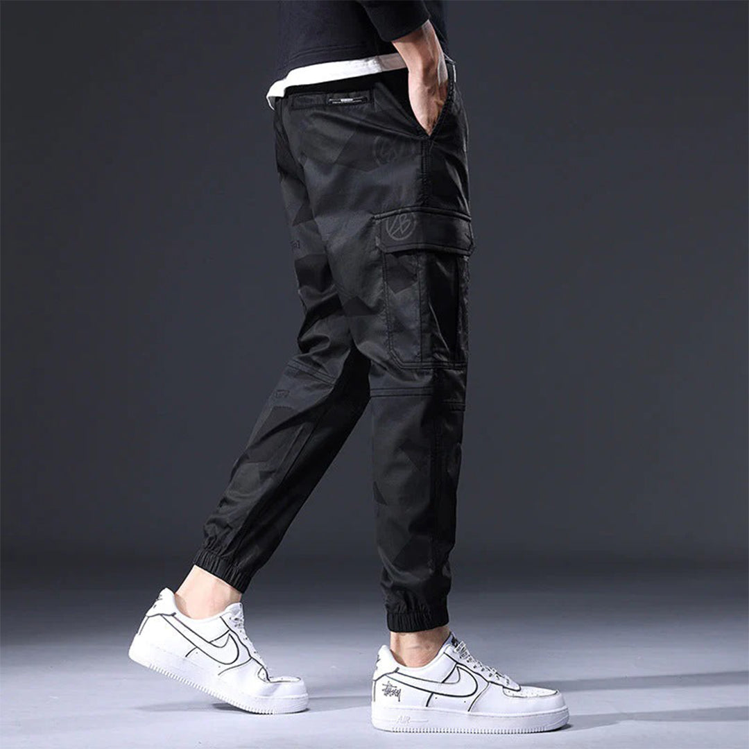 Cargo Joggers - Men's Camouflage Drawstring Skinny Cargo Pants-Chaps of London-Chaps of London