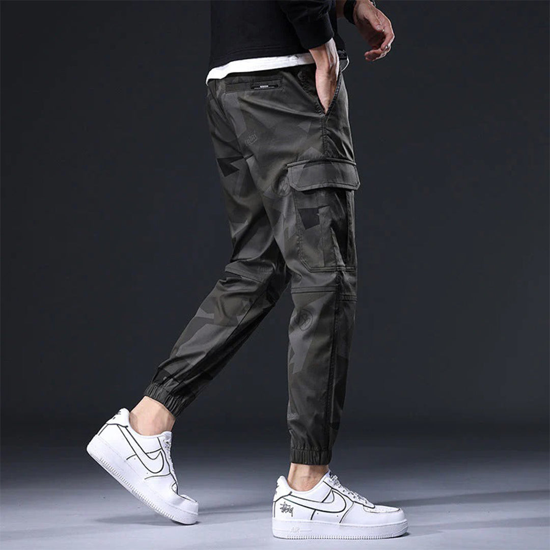 Cargo Joggers - Men's Camouflage Drawstring Skinny Cargo Pants-Chaps of London-Chaps of London