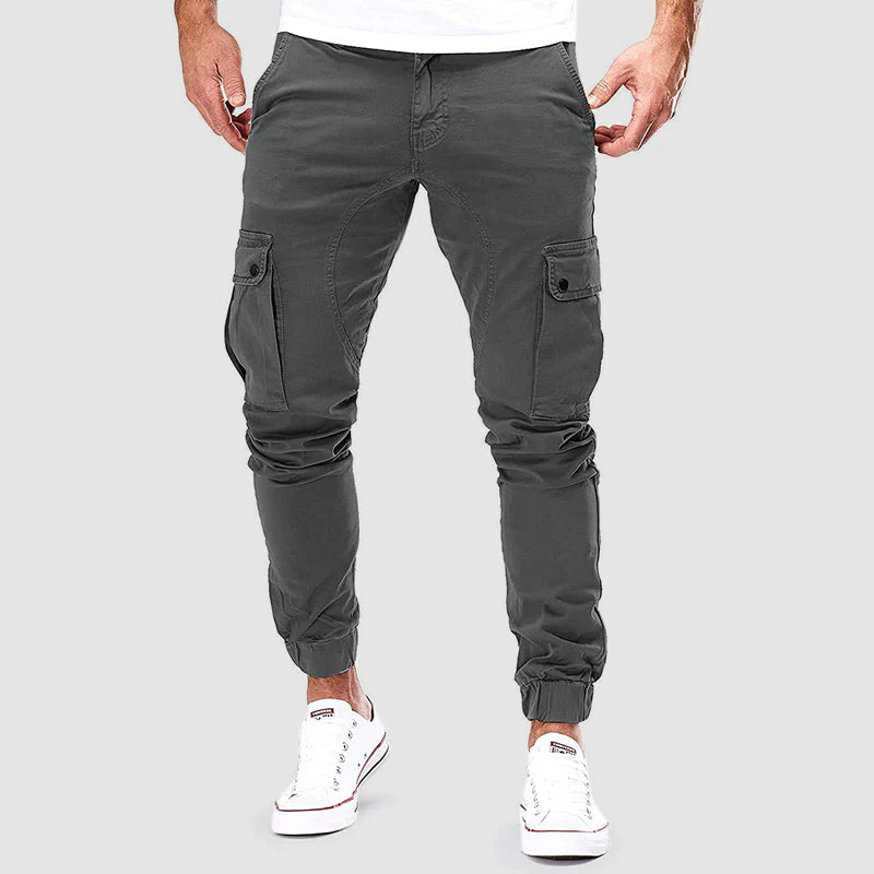 Cargo Joggers - Men's Casual Slim Fit Skinny Cargo Pants-Men's long pants-Chaps of London-Chaps of London