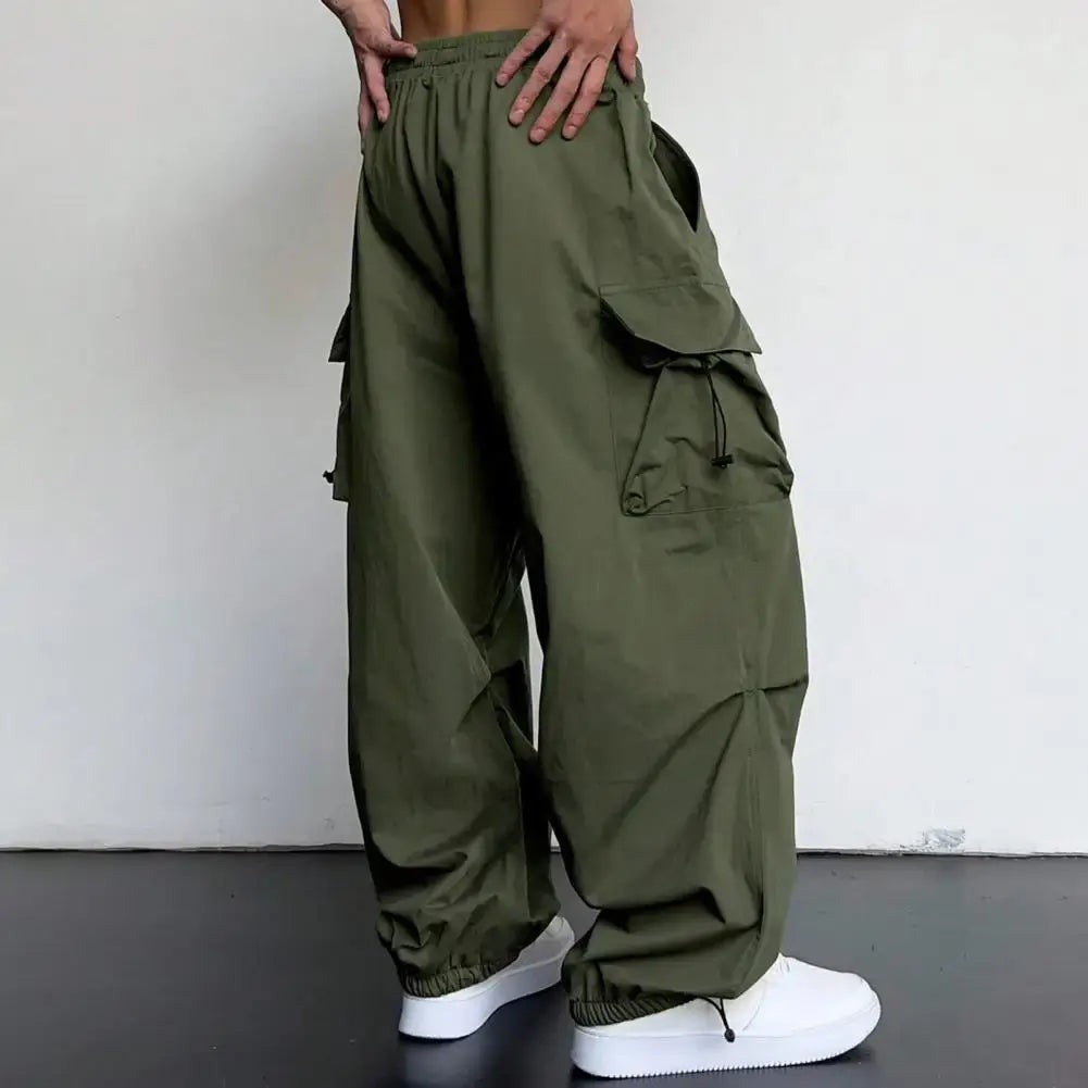 Cargo Pants - Loose Fit - Elastic Waist - Baggy Pants - Men's Cargo Joggers-Men's long pants-Chaps of London-Chaps of London