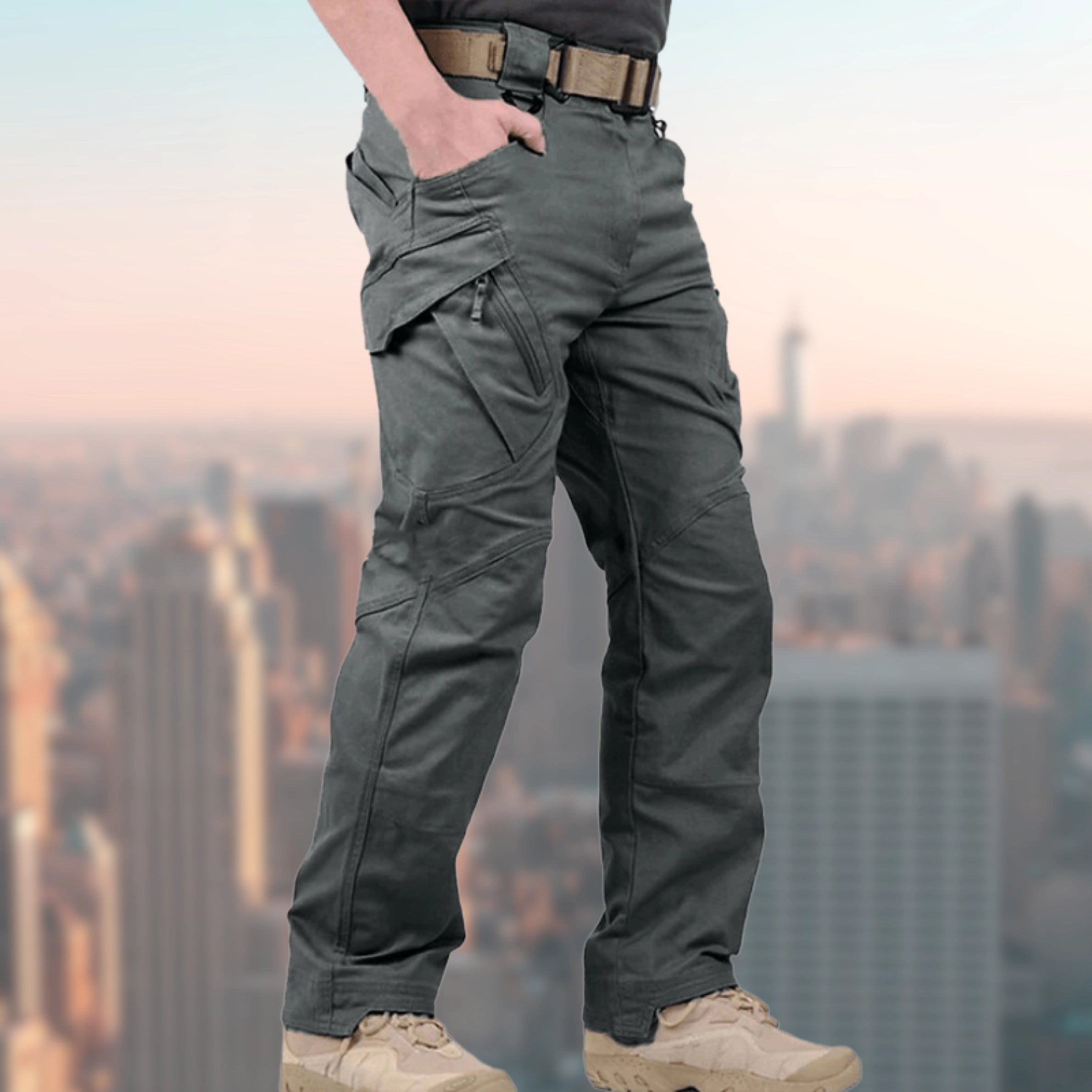 Cargo Pants - Straight Leg - Tactical - Trousers for Trekking - Men's Cargo Trousers-Chaps of London-Chaps of London