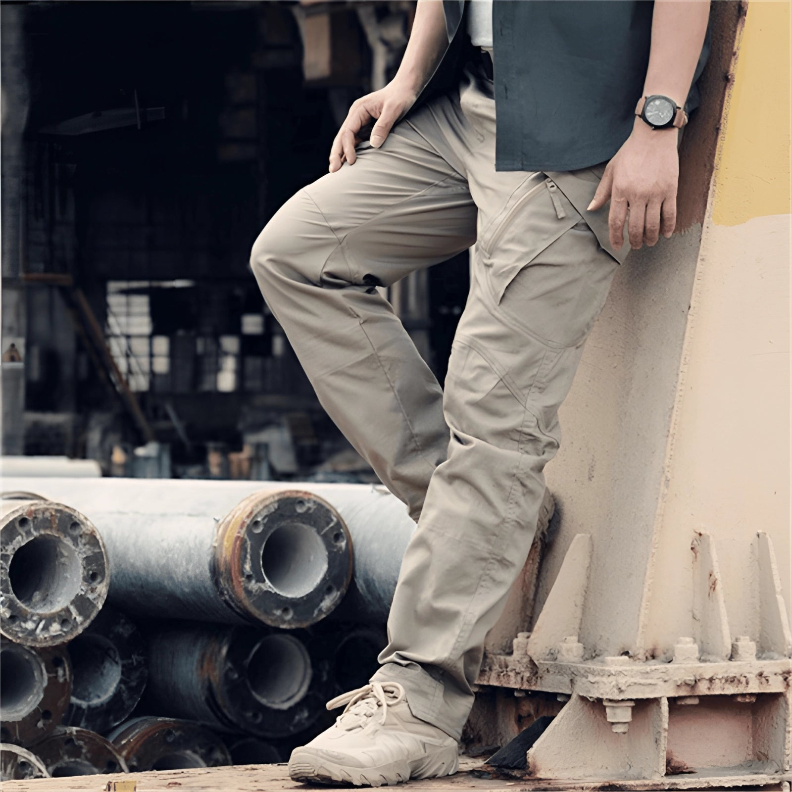 Cargo Pants - Straight Leg - Tactical - Trousers for Trekking - Men's Cargo Trousers-Chaps of London-Chaps of London