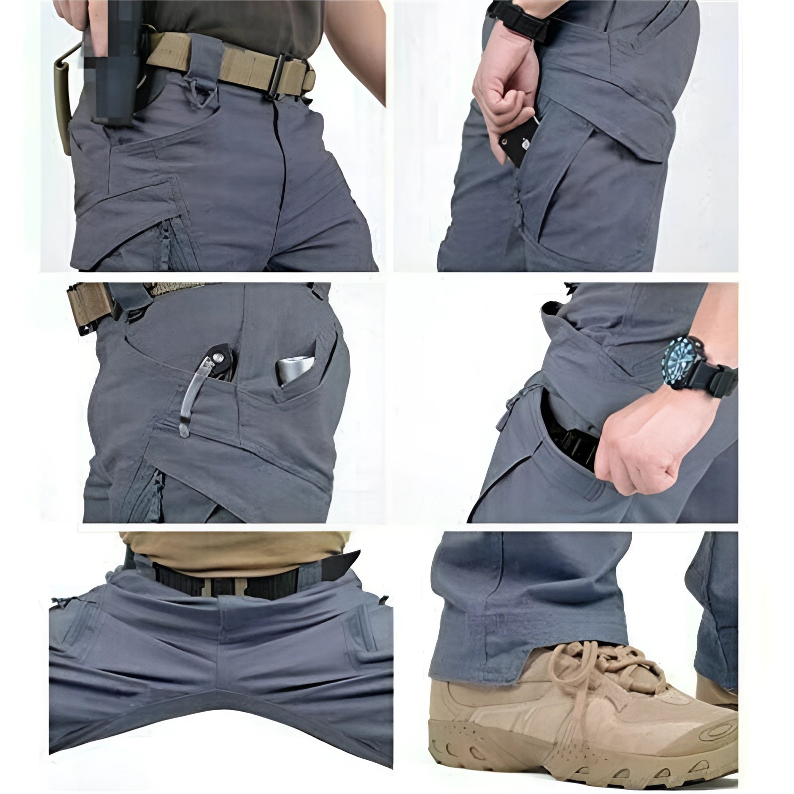 Cargo Pants - Straight Leg - Tactical - Trousers for Trekking - Men's Cargo Trousers-Chaps of London-Chaps of London