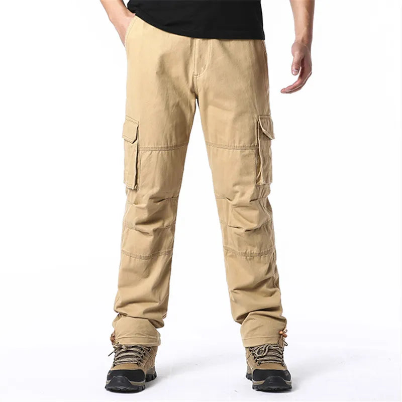 Cargo Trousers - Straight Leg - Pockets - Cargo Pants - Men's Trousers-Men's Cargo Pants-Chaps of London-Chaps of London
