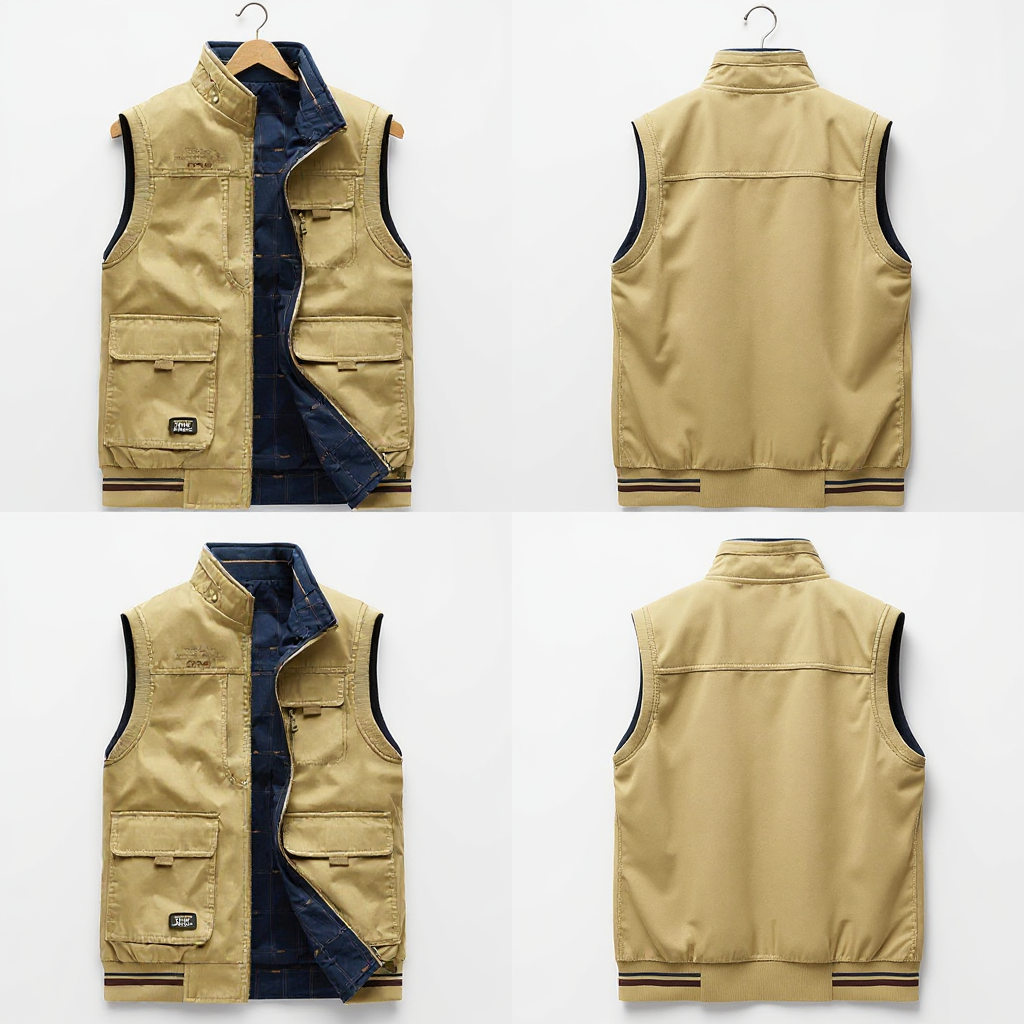 Cargo Vest | Sleeveless | Pockets | Work Vest | Men's Gilet-Men’s Cargo Vest-Chaps of London-Chaps of London