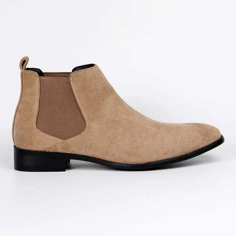 Chelsea Boots - Men's Slip-On Ankle Suede Boots-Men Shoes-Chaps of London-Chaps of London
