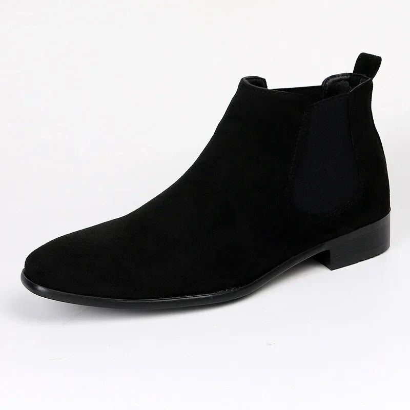 Chelsea Boots - Men's Slip-On Ankle Suede Boots-Men Shoes-Chaps of London-Chaps of London