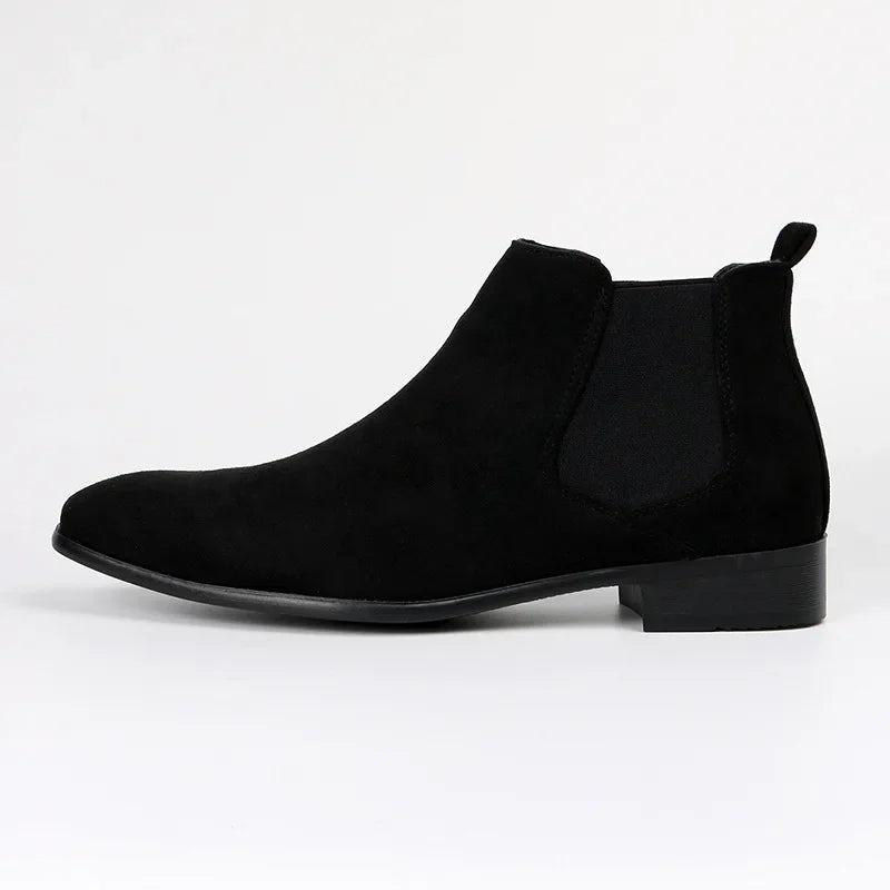 Chelsea Boots - Men's Slip-On Ankle Suede Boots-Men Shoes-Chaps of London-Chaps of London