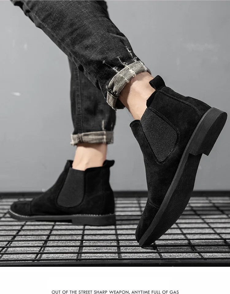 Chelsea Boots | Slip-On | Ankle | Suede Boots | Men's Boots-Men's Shoes-Chaps of London-Chaps of London