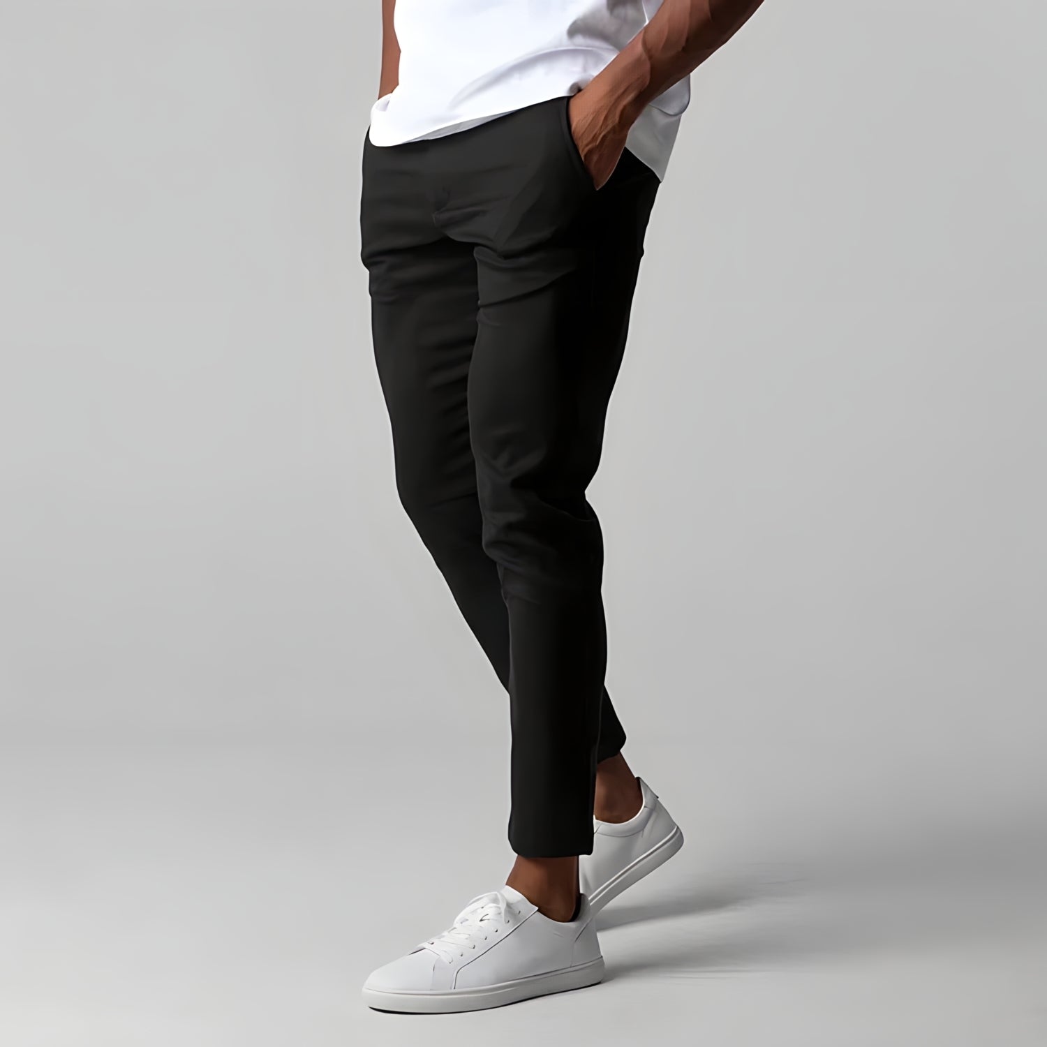 Chino Pants | Elastic Waist | Stretchy | Skinny Chinos | Mens Chinos-Men's Chino Pants-Chaps of London-Chaps of London