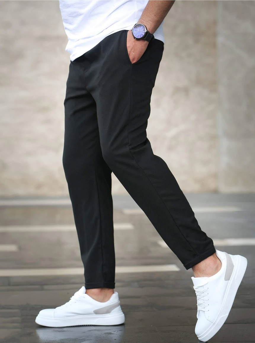 Chino Pants - Men's Casual Skinny Stretch Chino Trousers-Chino Pants-Chaps of London-Chaps of London