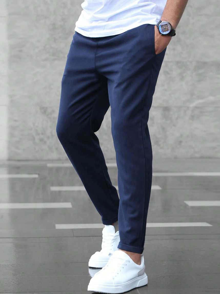 Chino Pants - Men's Casual Skinny Stretch Chino Trousers-Chino Pants-Chaps of London-Chaps of London