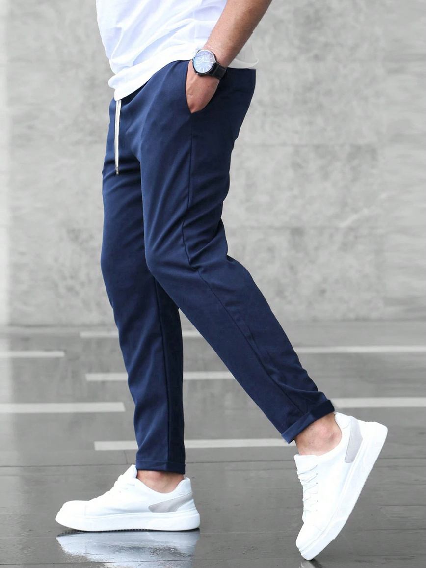 Chino Pants - Men's Casual Skinny Stretch Chino Trousers-Chino Pants-Chaps of London-Chaps of London