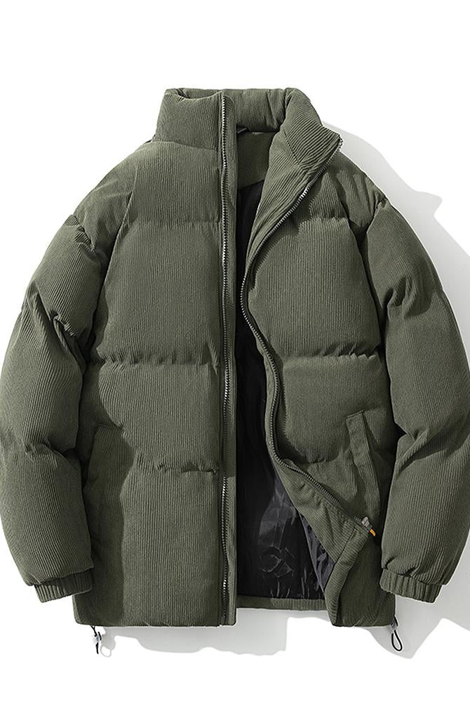 Corduroy Jacket - Warm - Padded - Puffer Jacket - Men's Winter Jacket-Men Jackets-Chaps of London-Chaps of London