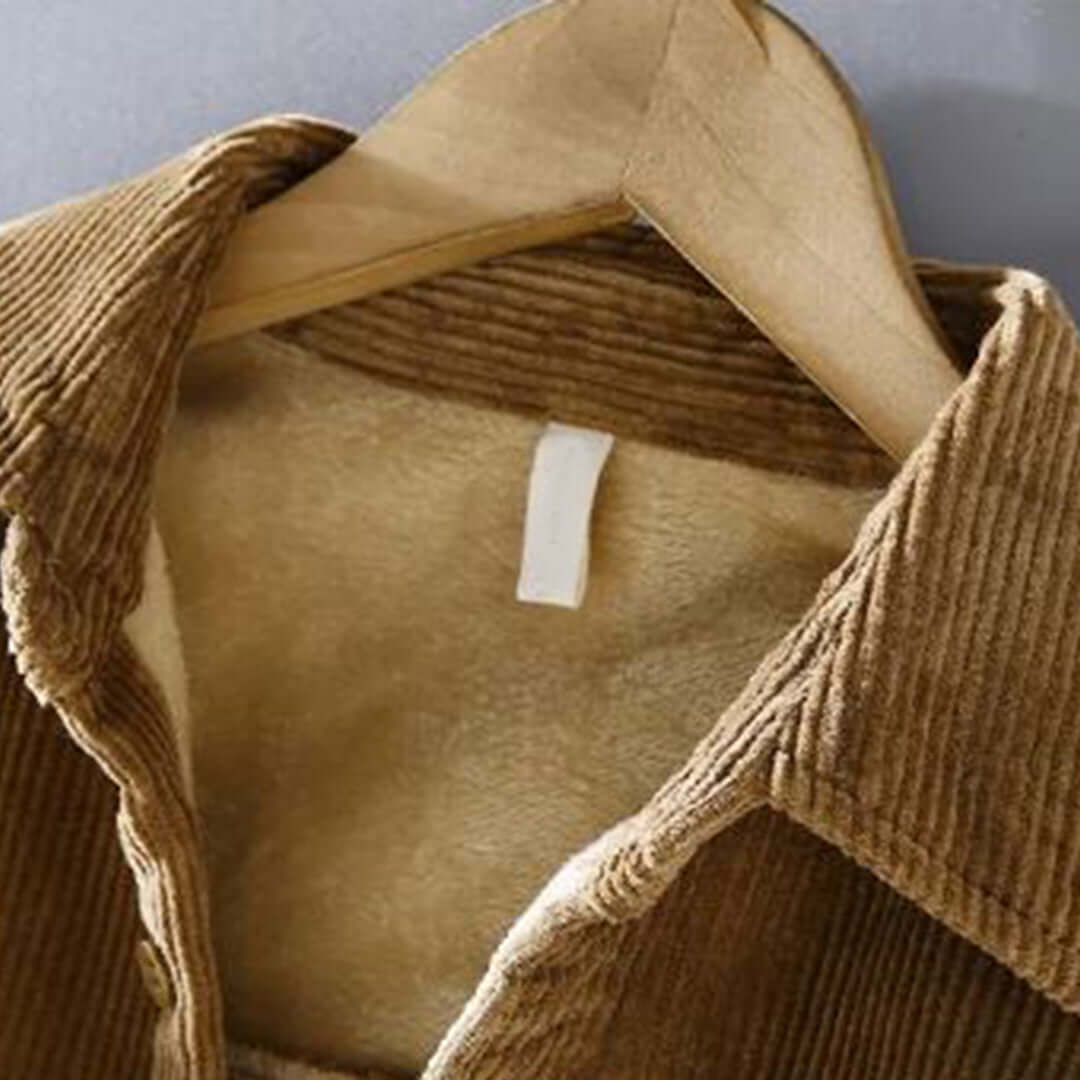 Corduroy Shirt | Fleece Lined | Button-Up | Winter Overshirt | Men's Overshirt-Chaps of London-Chaps of London