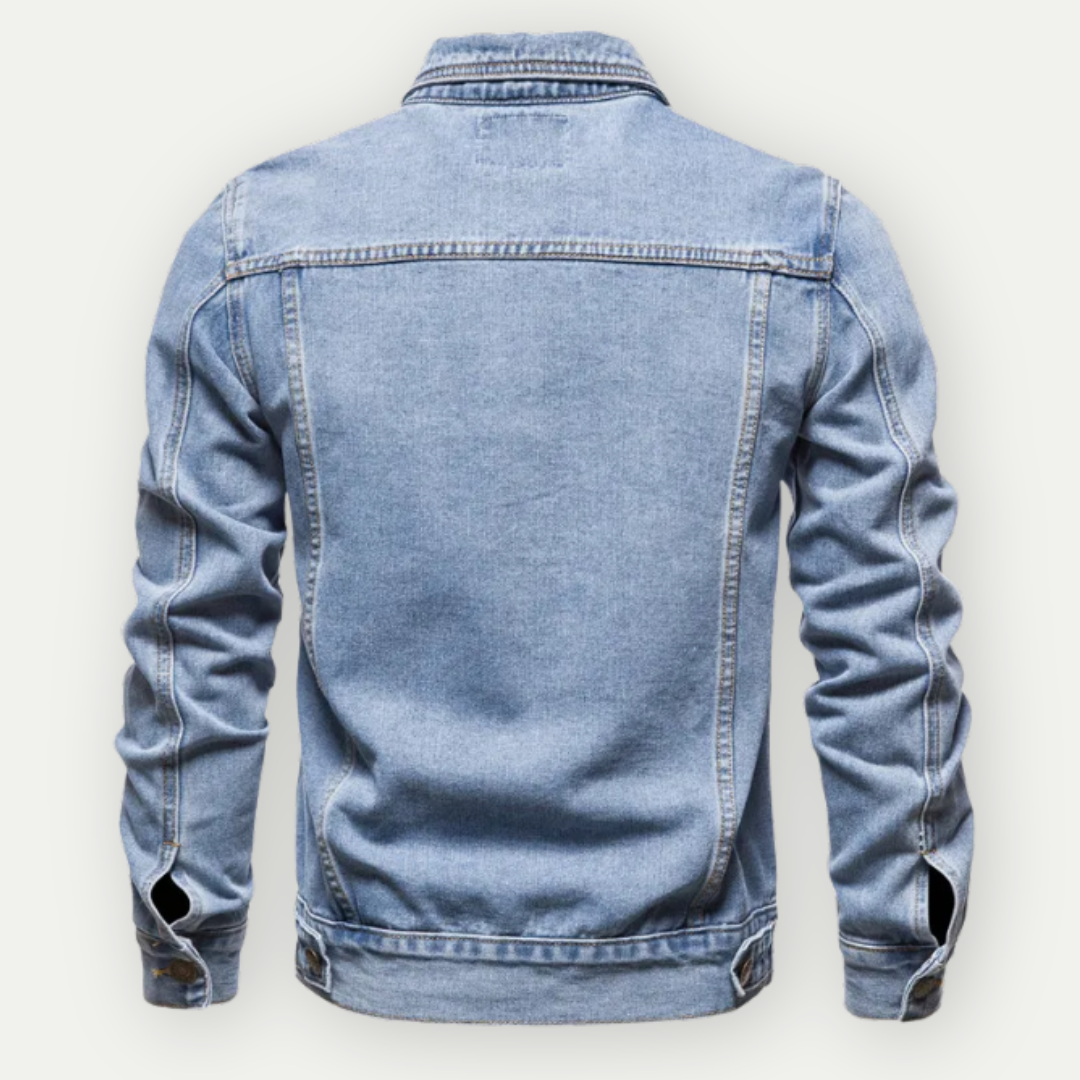 Denim Jacket - Classic - Regular Fit - Jean Jacket - Mens Denim Jacket-Denim Jacket-Chaps of London-Chaps of London