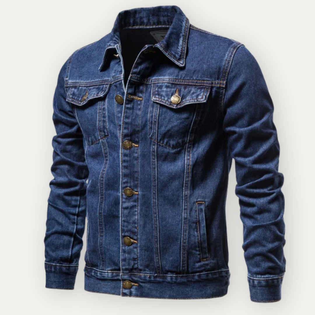 Denim Jacket - Classic - Regular Fit - Jean Jacket - Mens Denim Jacket-Denim Jacket-Chaps of London-Chaps of London