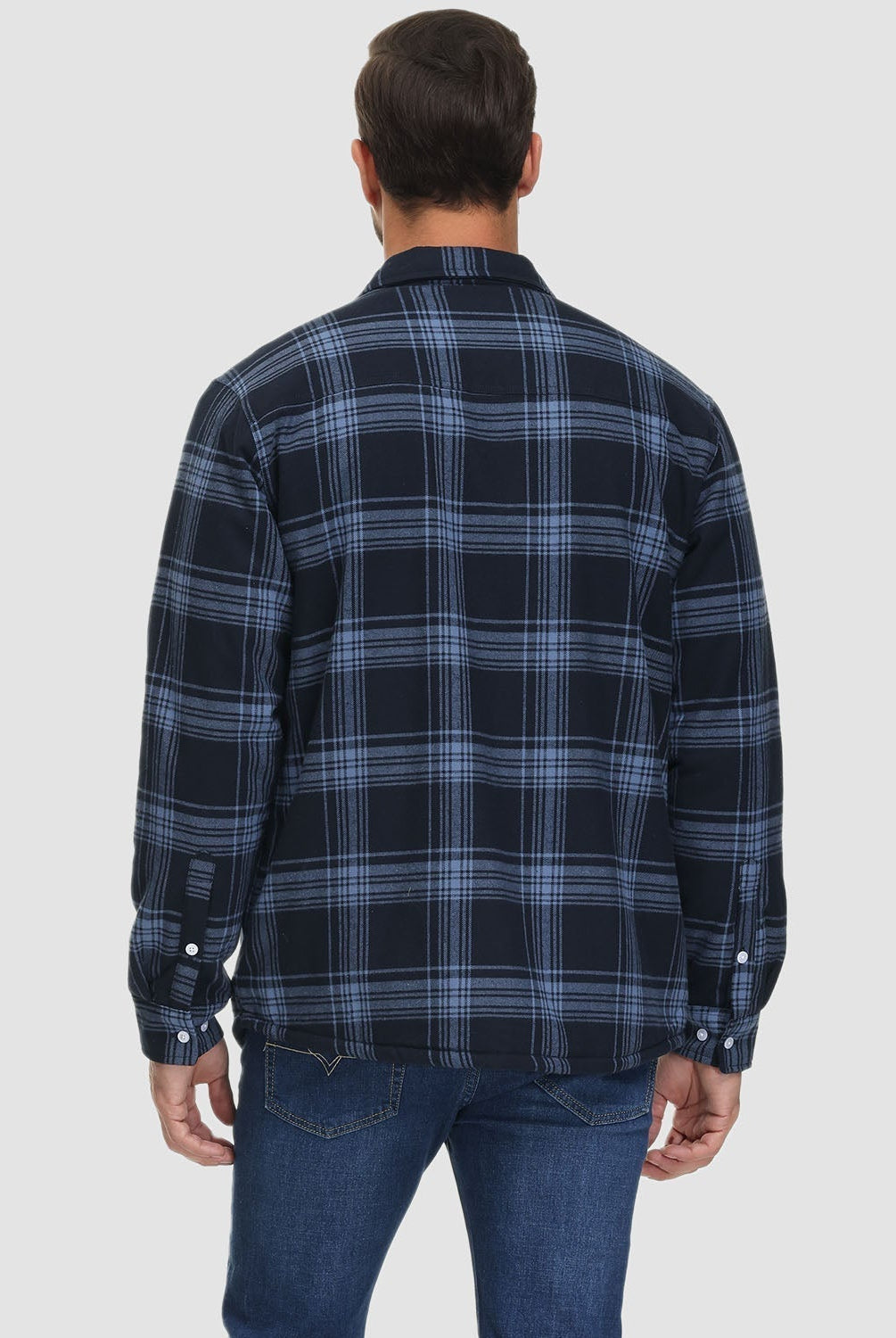 Flannel Jacket - Men's Fleece Lined Plaid Overshirt Jacket for Winter-Chaps of London-Chaps of London