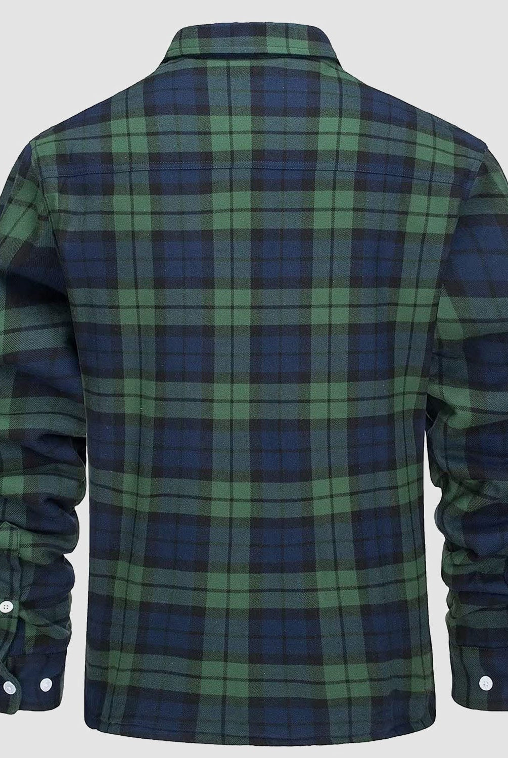 Flannel Jacket - Men's Fleece Lined Plaid Overshirt Jacket for Winter-Chaps of London-Chaps of London
