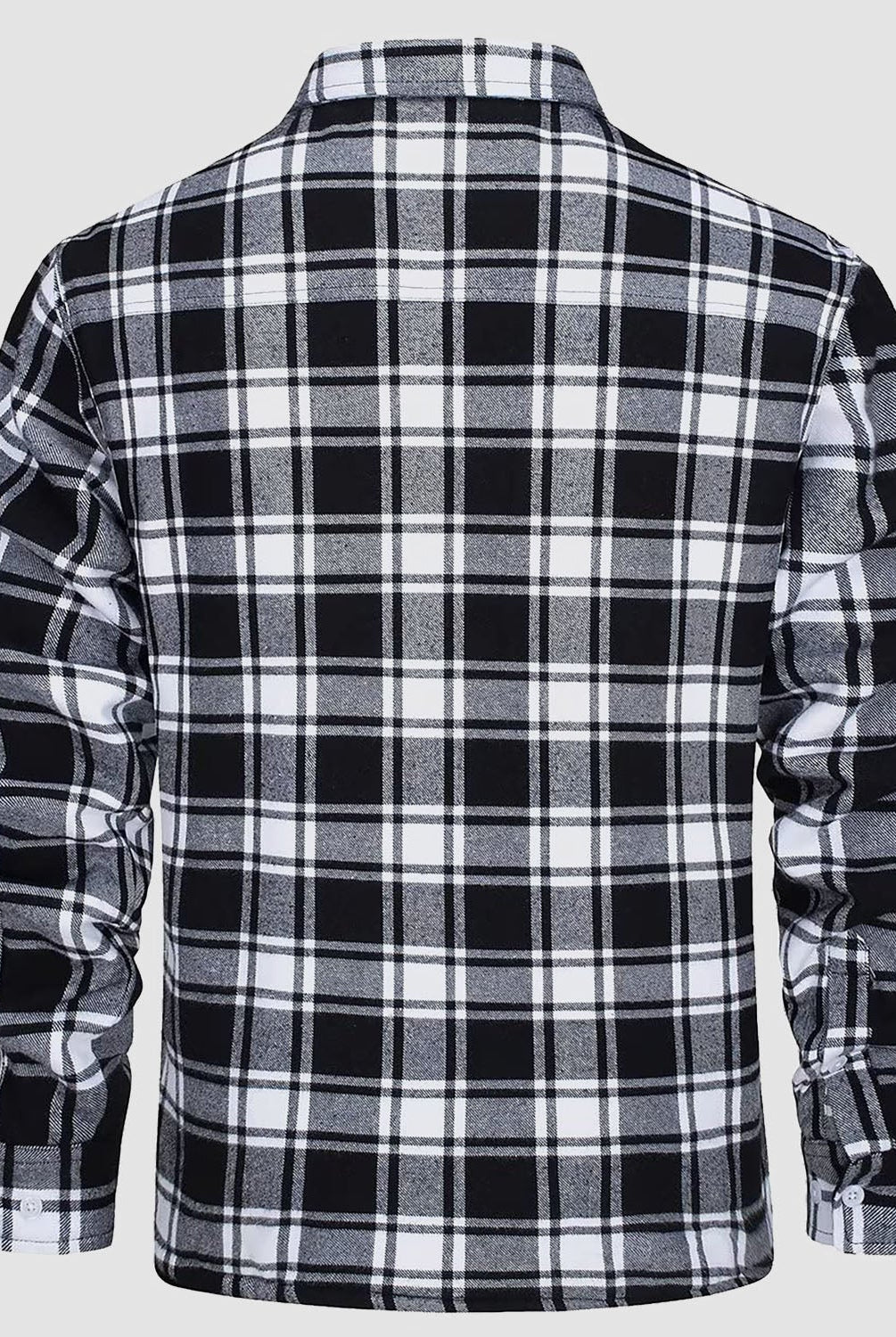 Flannel Jacket - Men's Fleece Lined Plaid Overshirt Jacket for Winter-Chaps of London-Chaps of London