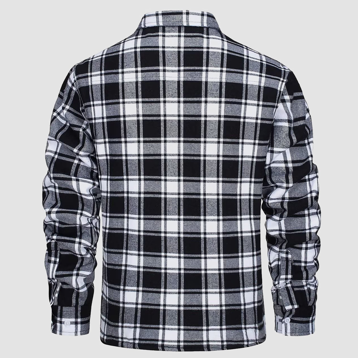 Flannel Jacket - Men's Fleece Lined Plaid Overshirt Jacket for Winter-Chaps of London-Chaps of London