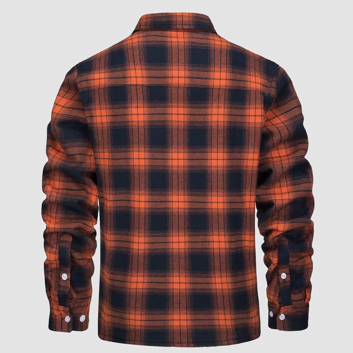 Flannel Jacket - Men's Fleece Lined Plaid Overshirt Jacket for Winter-Chaps of London-Chaps of London