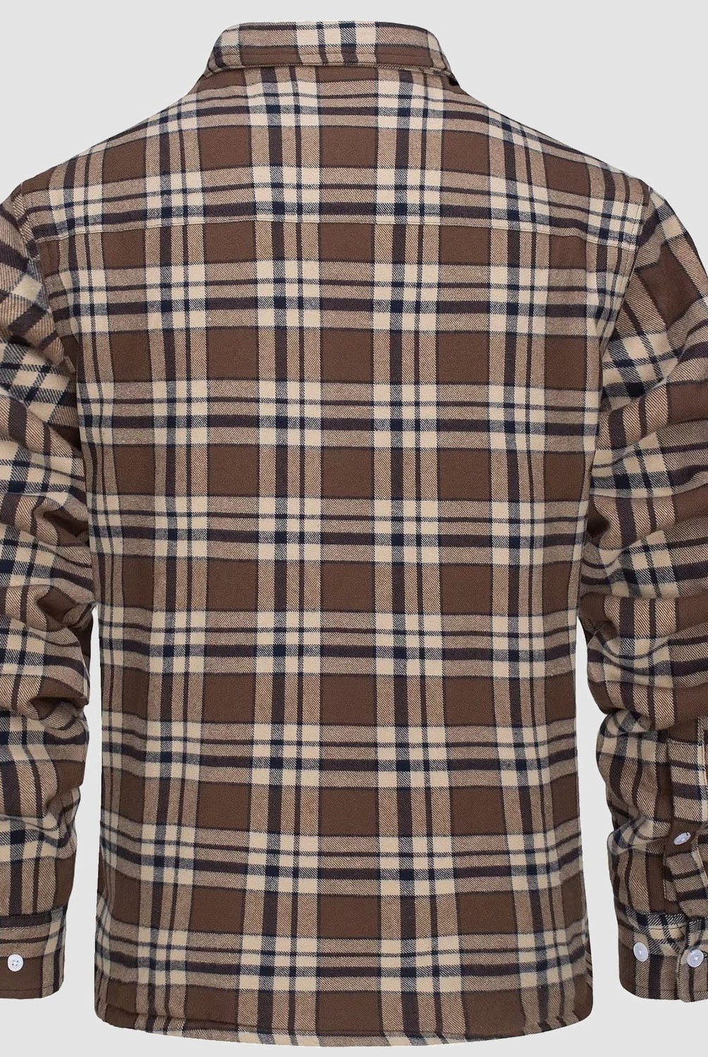 Flannel Jacket - Men's Fleece Lined Plaid Overshirt Jacket for Winter-Chaps of London-Chaps of London