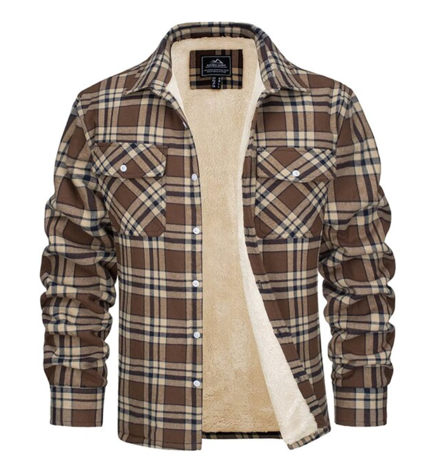 Flannel Shirt - Fleece Lined - Overshirt - Plaid Shirt - Men's Clothing-Chaps of London-Chaps of London