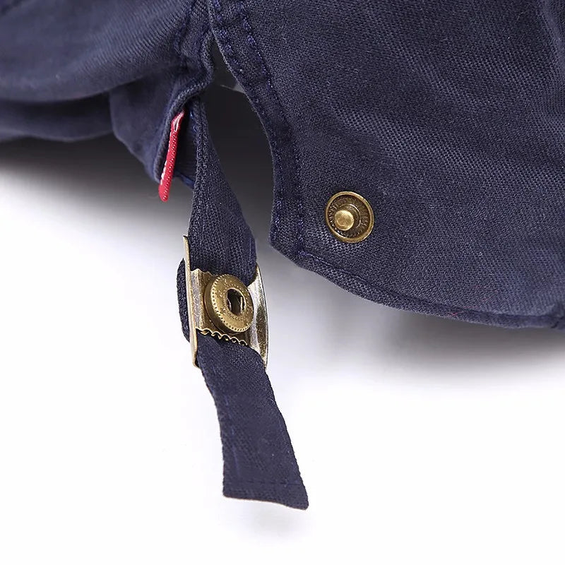 Flat Cap - Adjustable - Canvas - British Caps - Mens Flat Hats-Flat Cap-Chaps of London-Chaps of London