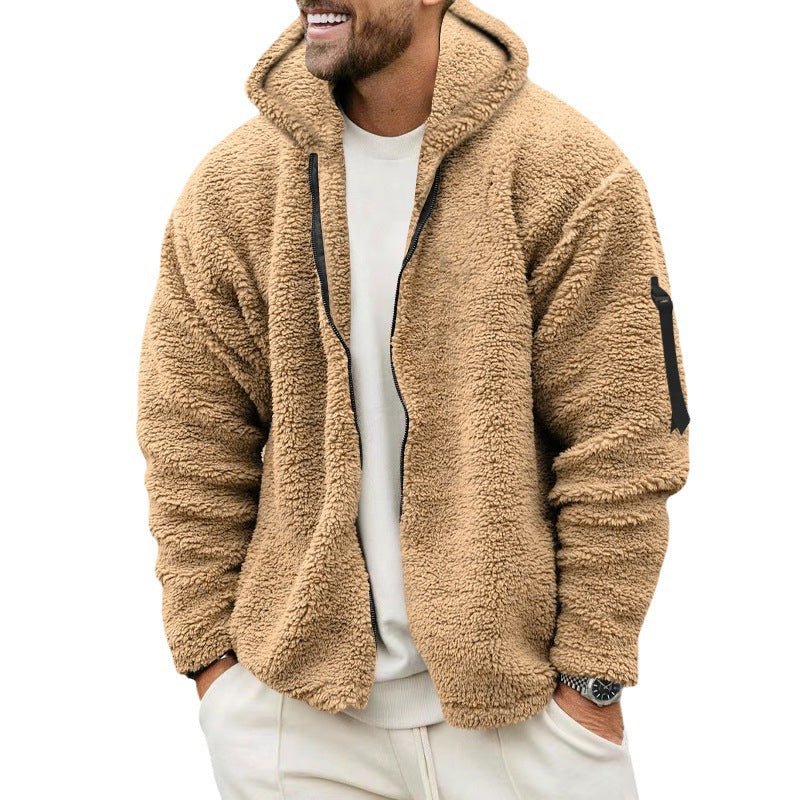 Fleece Hoodie | Warm | Zip-Up | Teddy Hoodie | Men's Fleece Jacket-Sweatshirts & Hoodies-Chaps of London-Chaps of London